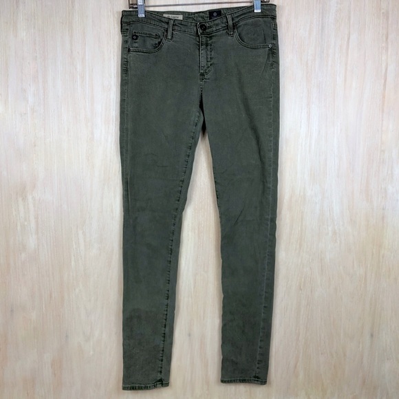(SOLD) AG Olive The Legging Super Skinny Ankle J - Picture 2 of 12